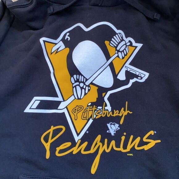 Penguins Hooded sweatshirt size adult small. - Picture 4 of 4
